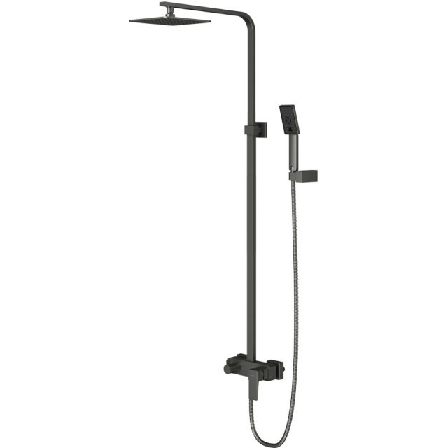 OMNIRES System prysznicowy natynkowy PARMA grafit szczotkowany PM7444