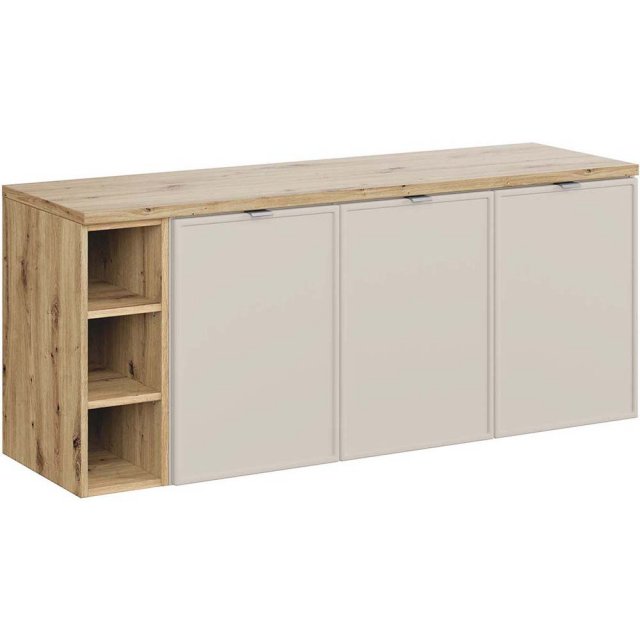 COMAD Zestaw mebli BELLA CASHMERE 2 szafki z blatem 140 cm