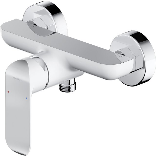 OMNIRES Bateria prysznicowa SACRAMENTO chrom, biały połysk SC2340CRB