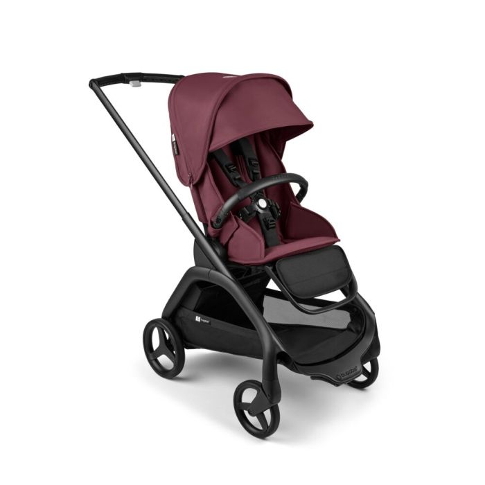 Bugaboo Dragonfly - wózek spacerowy-Black-Dark Cherry-Dark Cherry