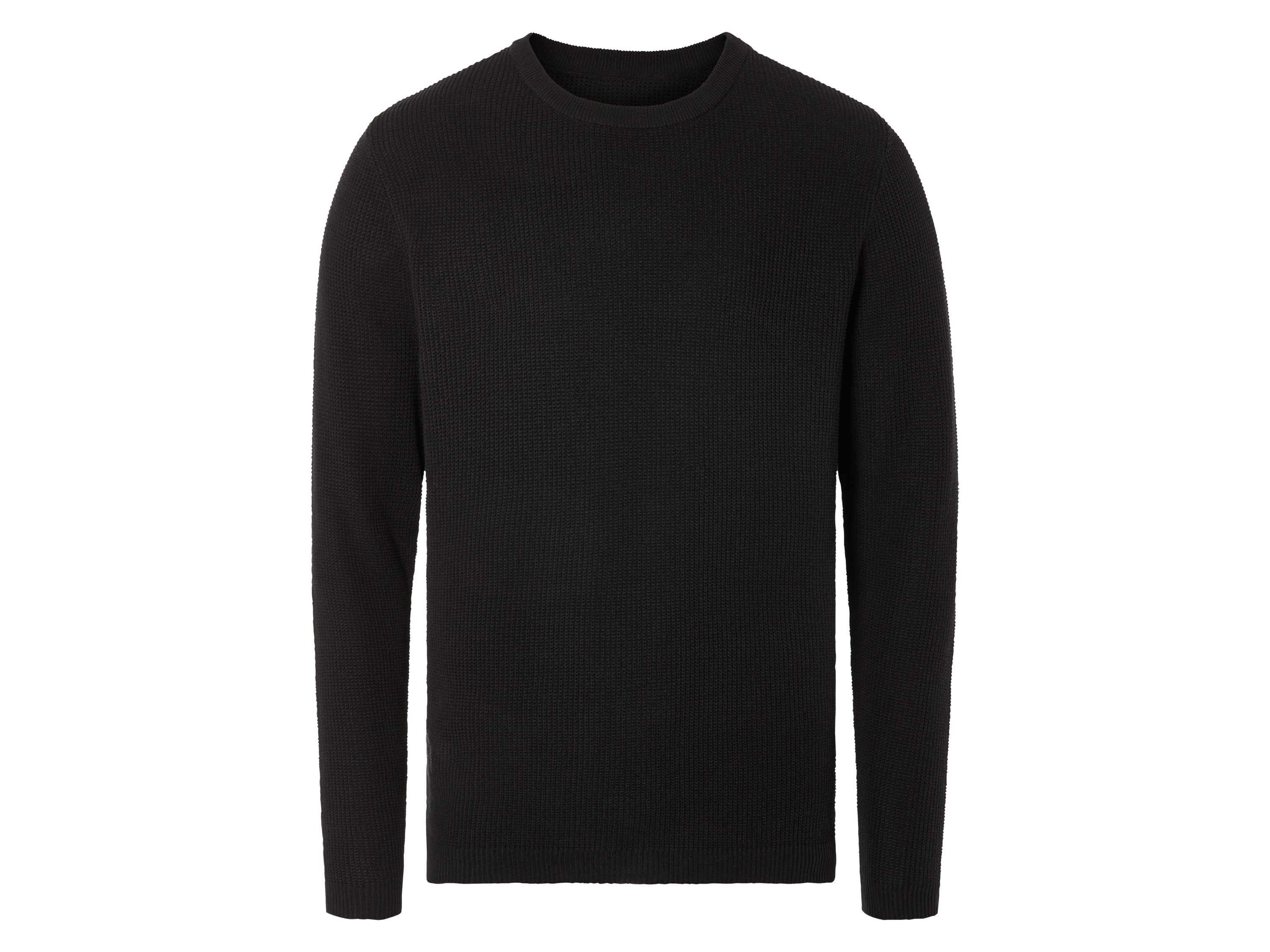 Livergy Sweter męski z dzianiny bawełnianej XL 56/58, Czarny