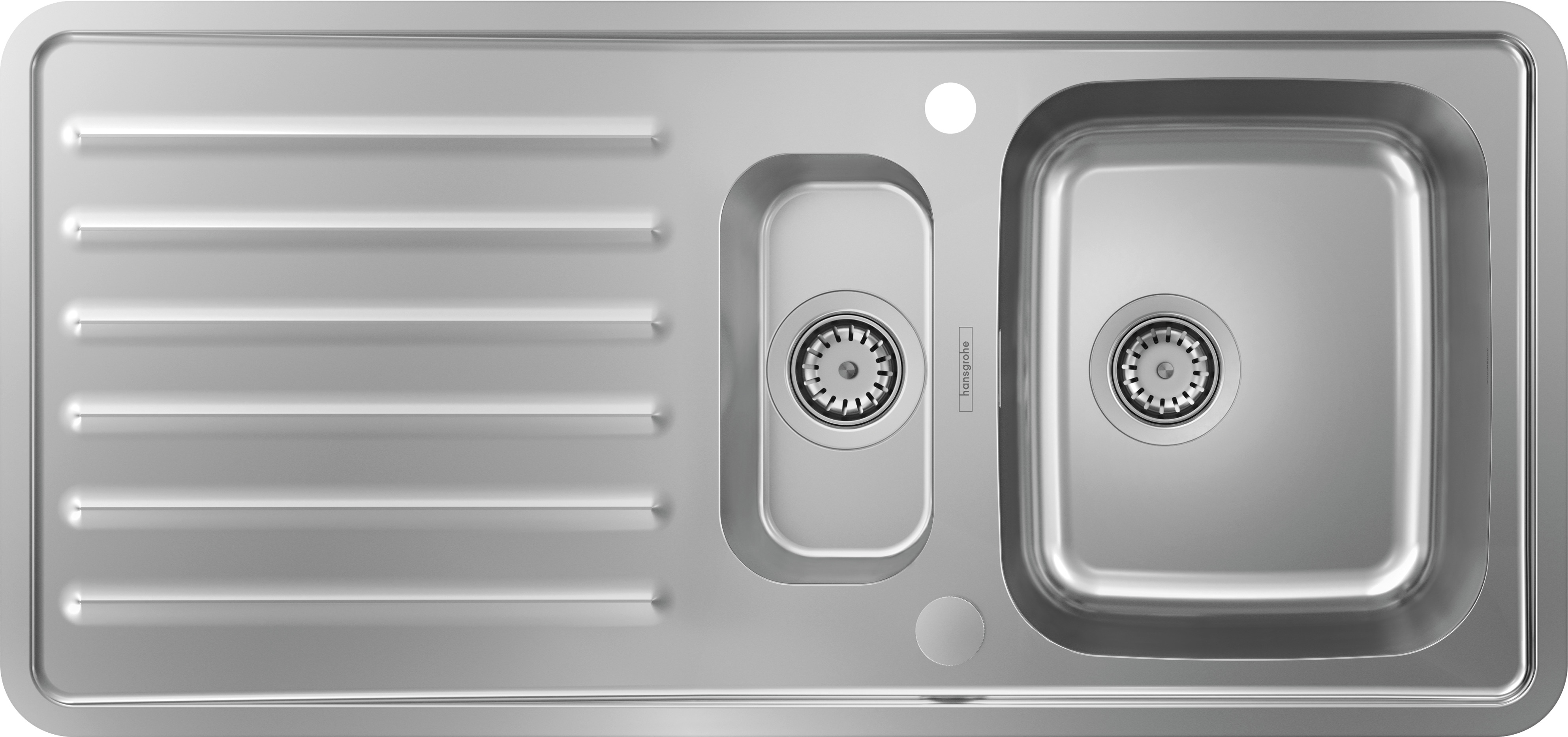 Darmowa Dostawa - Zlewozmywak stalowy 107.5x50.5 cm Hansgrohe S41 43339800