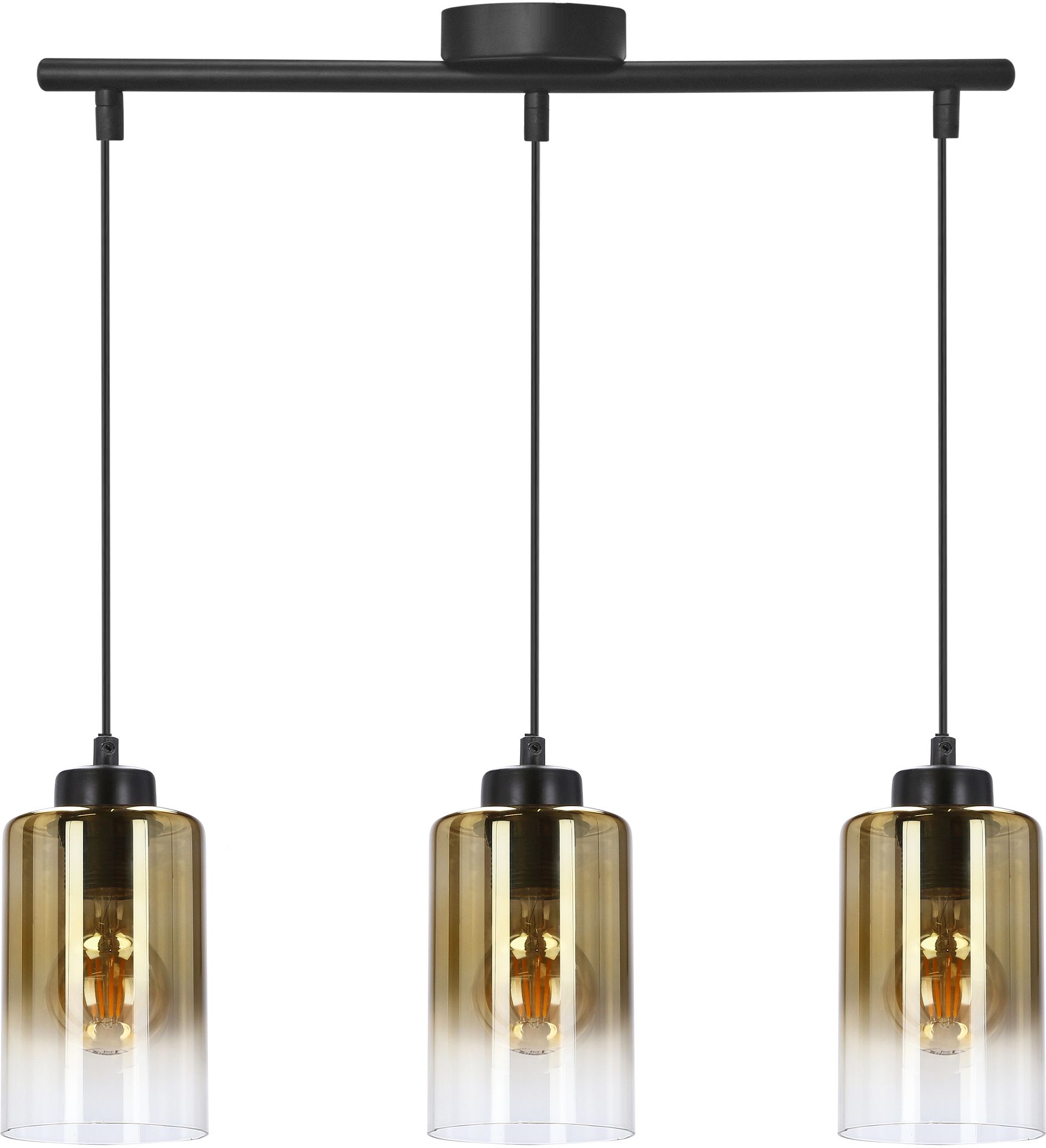 Darmowa Dostawa - Lampa wisząca 3x60 W czarna Candellux Aspra 3316270
