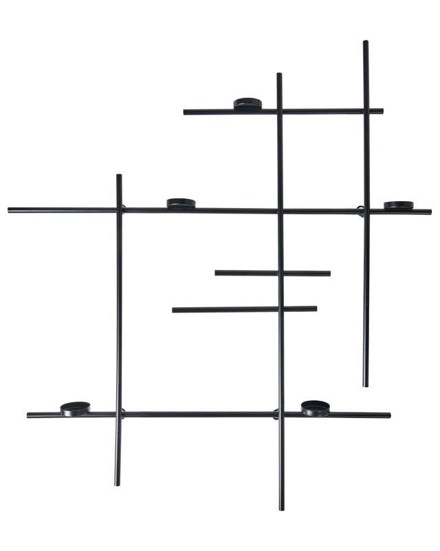 Świecznik wiszący Porto 74 cm Czarny 1 szt.