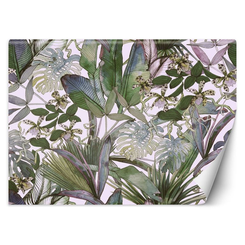 Fototapeta Feeby Monstera i tropikalne liście w pastelach 350x245 1 szt