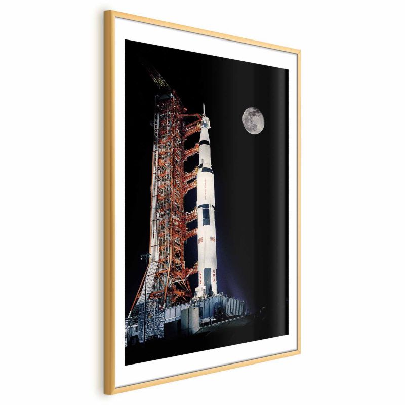 Plakat Artgeist Cel podróży 21x30 cm z ramą złotą 1 szt