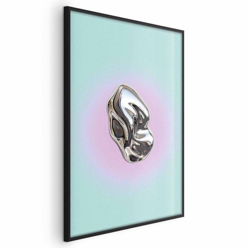 Plakat Artgeist Metaliczna Forma 21x30 cm z ramą czarną 1 szt