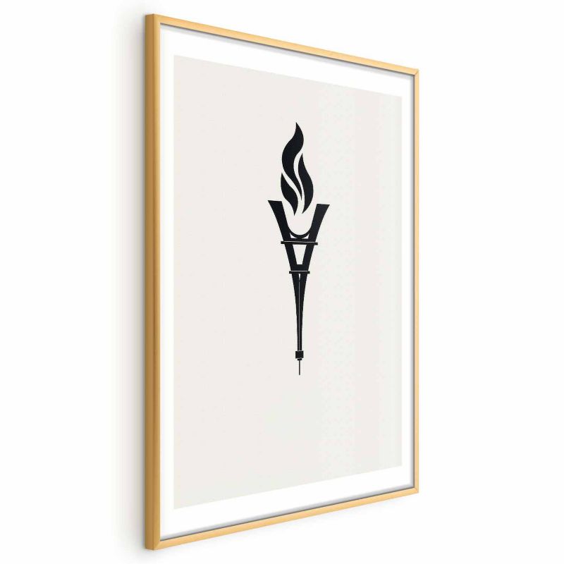 Plakat Artgeist Znicz olimpijski 40x60 cm z ramą złotą 1 szt