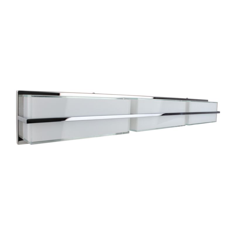 Kinkiet SPOT Light 1xLED 30W Kompozycja Bieli z Dodatkiem Chromu, Polski Producent, 1 szt.