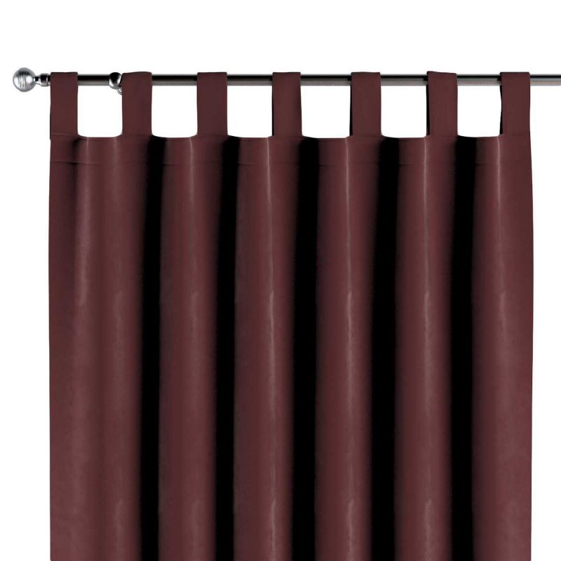 Zasłona na szelkach 1 szt. 130 x 245 cm Dekoria bordowy 1 szt.