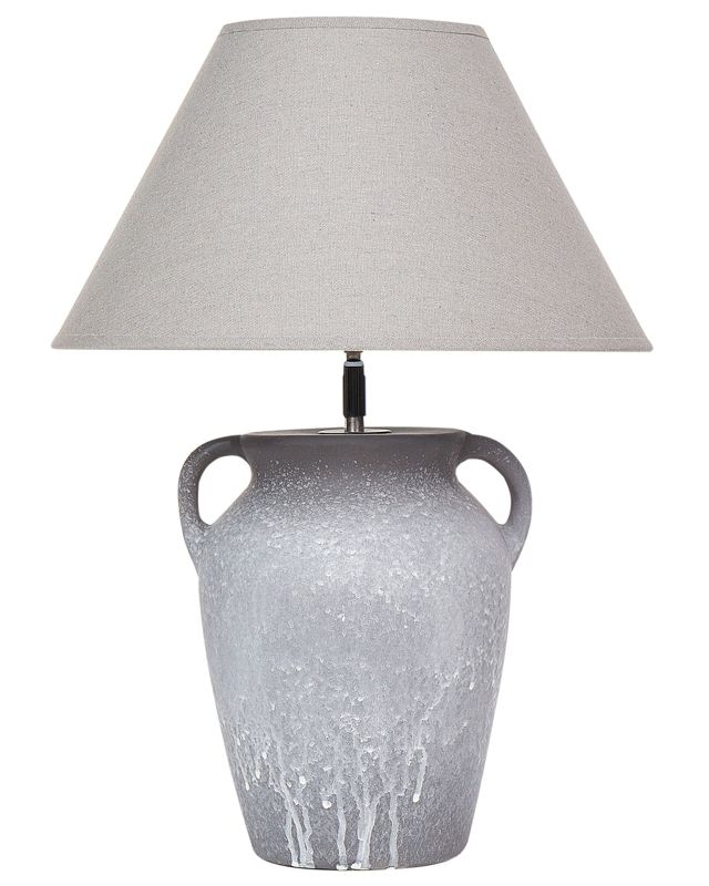 Lampa stołowa Agefet Ceramika Szary 1 szt.