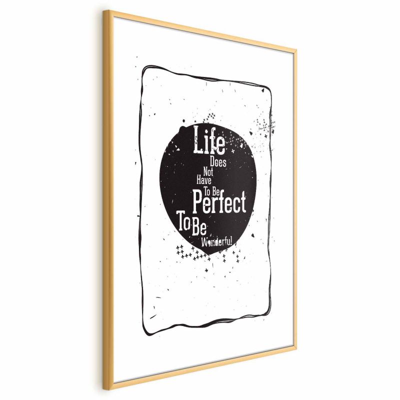 Plakat Artgeist Life 29,7x42 cm z ramą złotą 1 szt