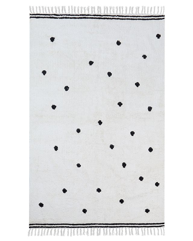 Dywan bawełniany 140 x 200 cm biały Laza 1 szt.