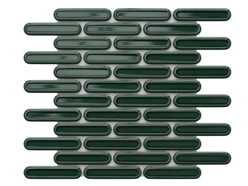 Mozaika ceramiczna Ilcom Savoiardi emerald green zielona 30,5 x 30,0 cm 1 szt.