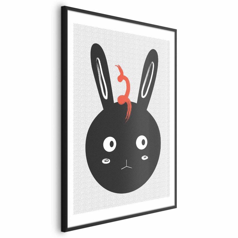 Plakat Artgeist Królik widzi wszystko 29,7x42 cm z ramą czarną 1 szt