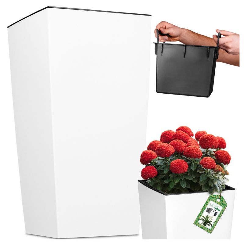 Doniczka Deco4Home donica biała matowa 50cm 1 szt.