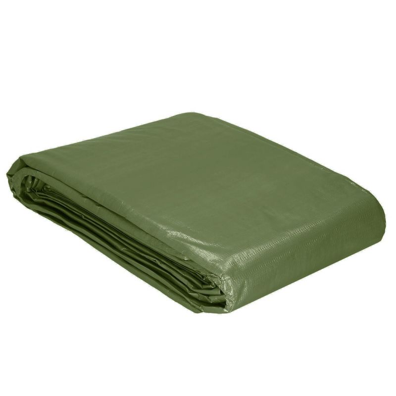 Plandeka ochronna Springos 3x4m 120g/m2 gruba płachta zielona 1 szt.