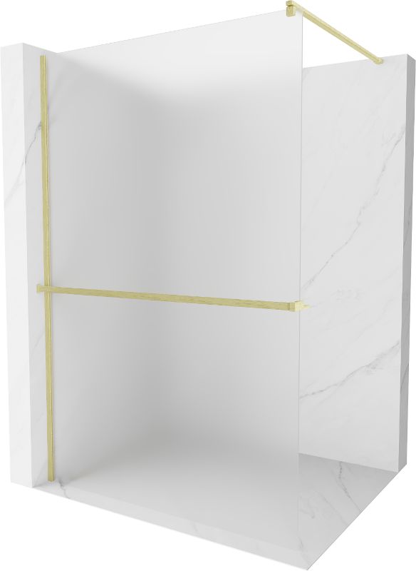 Ścianka prysznicowa Mexen Kioto+ złota szczotkowana 90x200 cm 800-090-121-55-30 1 szt.