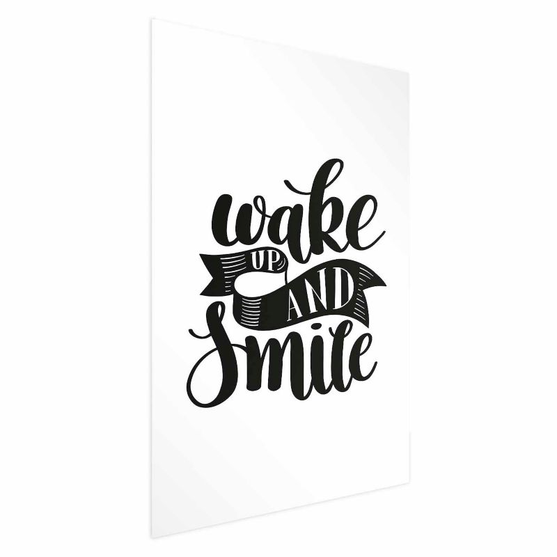 Plakat Artgeist Wake up and smile 21x30 cm bez ramy 1 szt