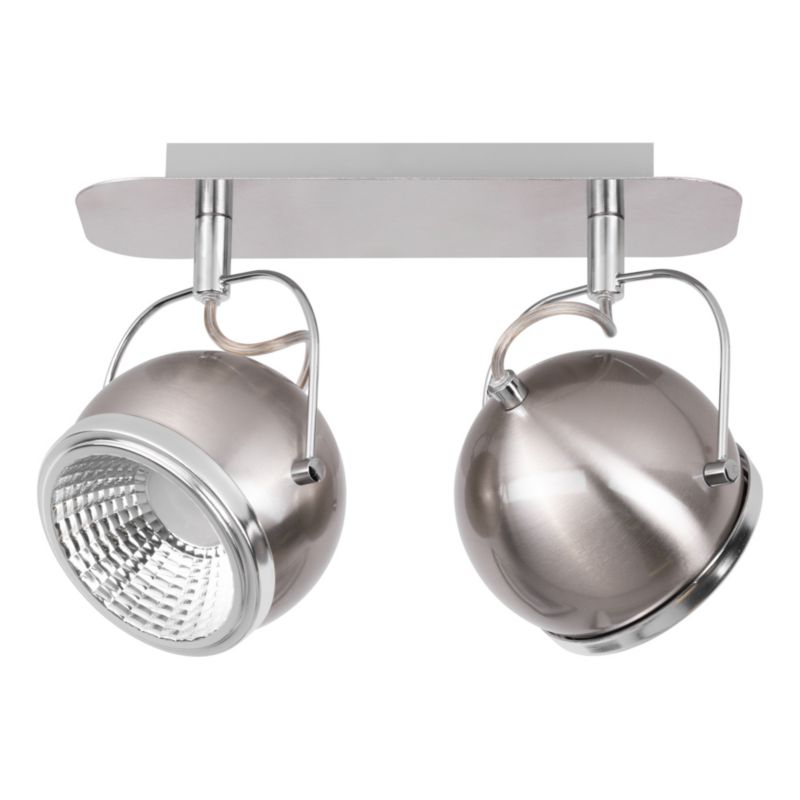 Lampa Sufitowa SPOT Light 2xGU10 LED 6W Subtelna Satyna w Minimalistycznym Designie, Polski Producent, 1 szt.
