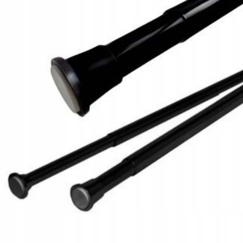 Drążek prysznicowy do zasłon Estiva rozporowy 46-65 cm czarny 27 mm 1 szt.
