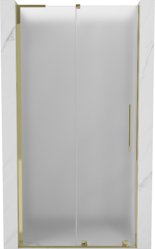 Drzwi prysznicowe Mexen Velar L szron złote 100x200 cm 1 szt.