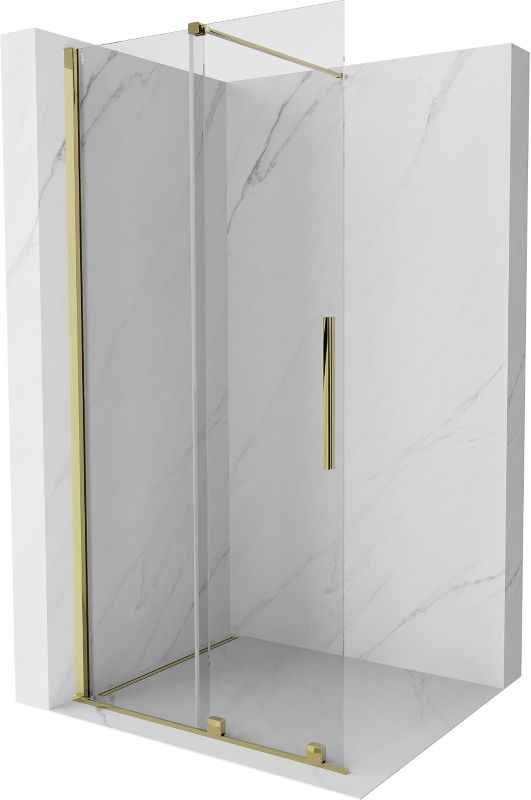 Ścianka prysznicowa Mexen Velar złota 80x200 cm 871-080-000-03-50 1 szt.