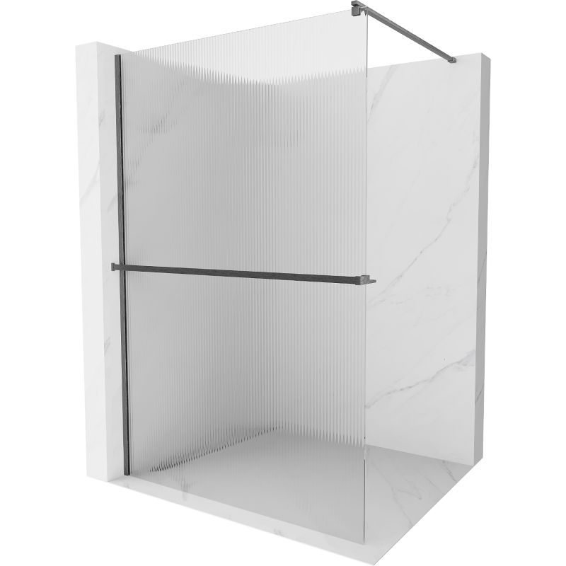 Ścianka prysznicowa Walk-in Mexen Kioto+ gun gray 130x200 cm 800-130-121-66-09 1 szt.