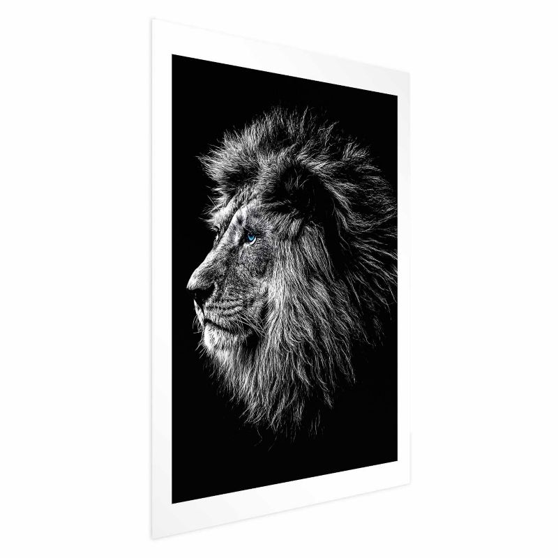 Plakat Artgeist Niebieskooki lew 40x60 cm bez ramy 1 szt