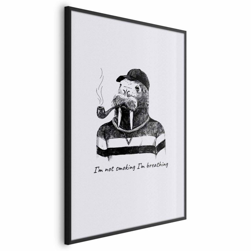 Plakat Artgeist Smoking 40x60 cm z ramą czarną 1 szt
