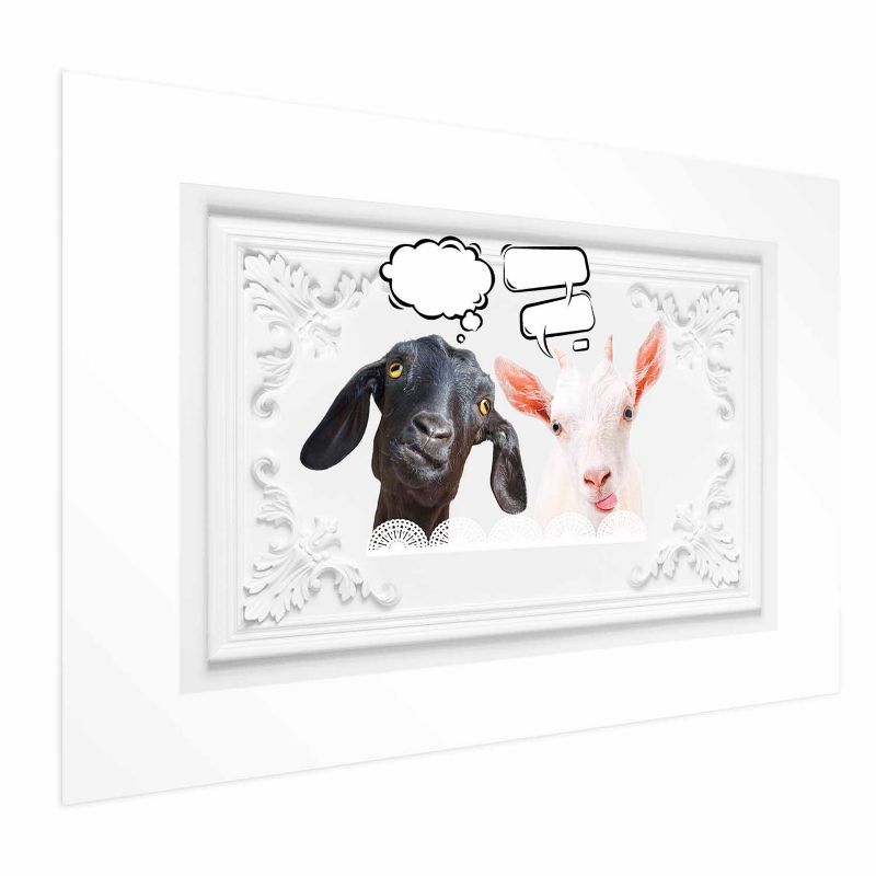 Plakat Artgeist Śmieszne kozy 42x29,7 cm bez ramy 1 szt