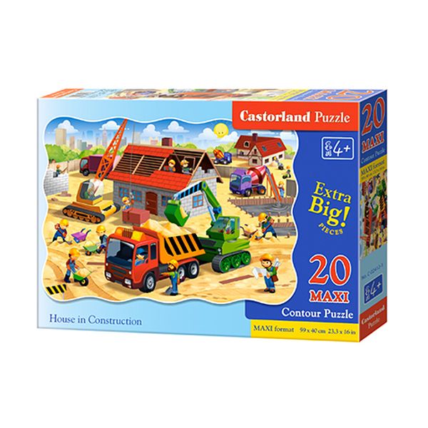 Puzzle 20 el. Maxi C-02412 House in Construction