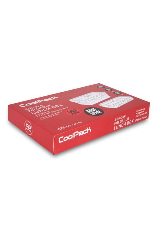 COOLPACK - ŚNIADANIÓWKA SILIKONOWA - 1200 ml - RPET RED