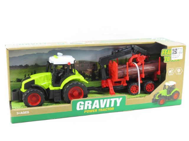 TRAKTOR Z DREWNEM