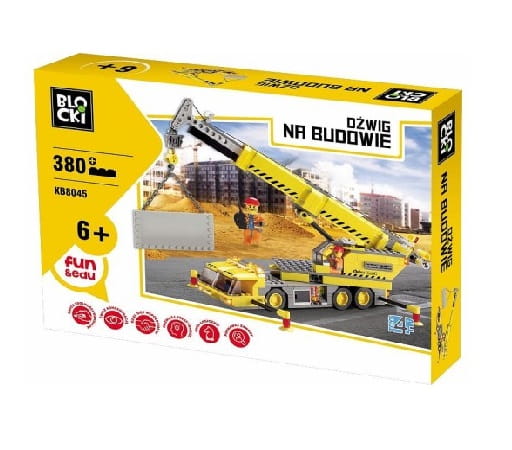 Klocki Blocki MyCity Dźwig 380 el. KB8045