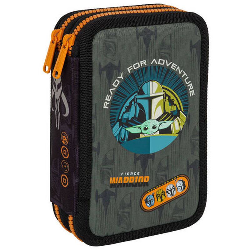 DISNEY CORE Coolpack Piórnik Jumper 2 podwójny z wyposażeniem MANDALORIAN