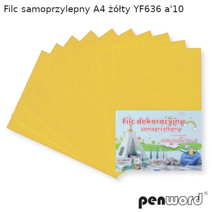 FLIC A4 SAMOPRZ 10SZT ŻÓŁTY