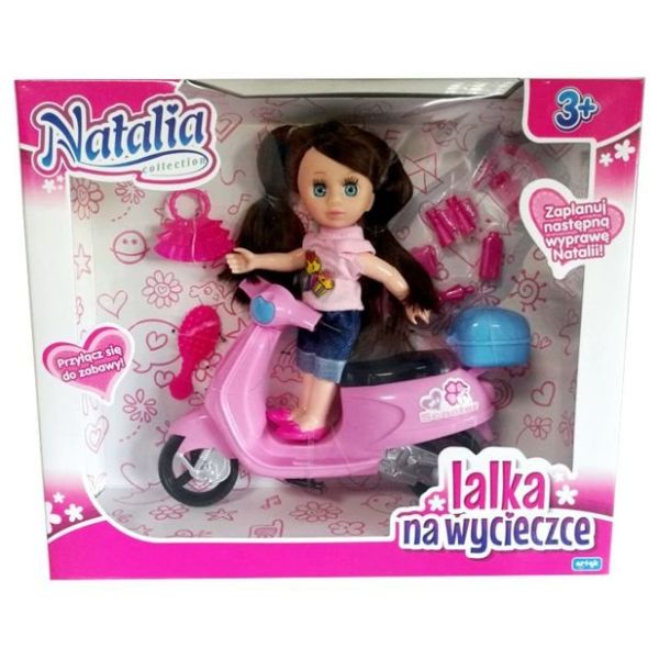 Lalka Natalia ze skuterem @