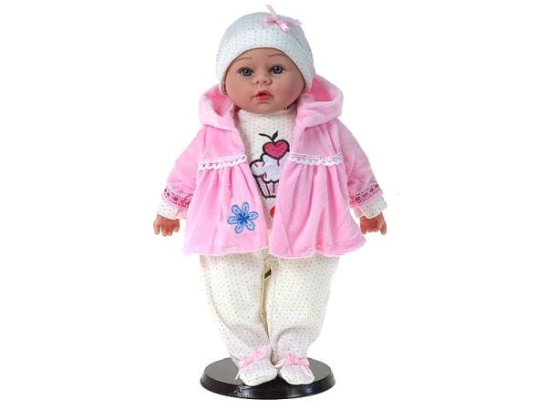 lalka bobas 40cm z polskim głosem, śpiewa i mówi po polsku; PVC