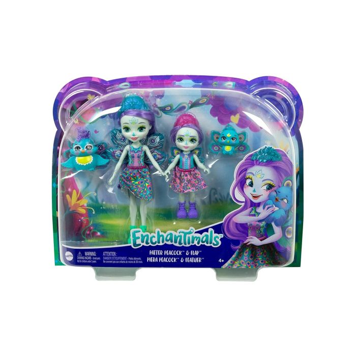Enchantimals Patter Peacock - Lalki siostry 2-pak. HCF83 (asst HCF79)
