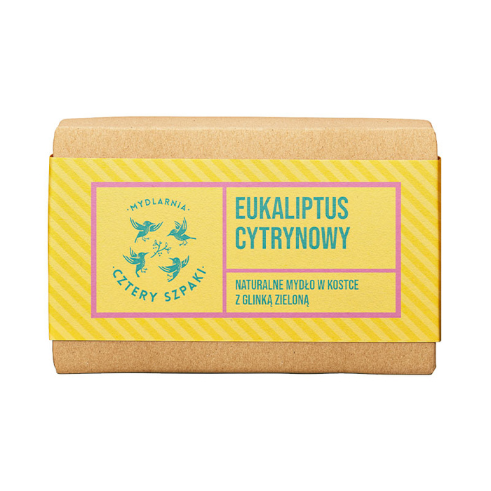 4 Szpaki Mydło w kostce Eukaliptus Cytrynowy