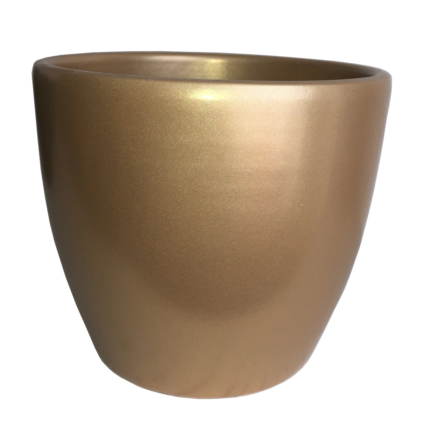 Osłonka ceramiczna Irys złota - śr. 28 cm