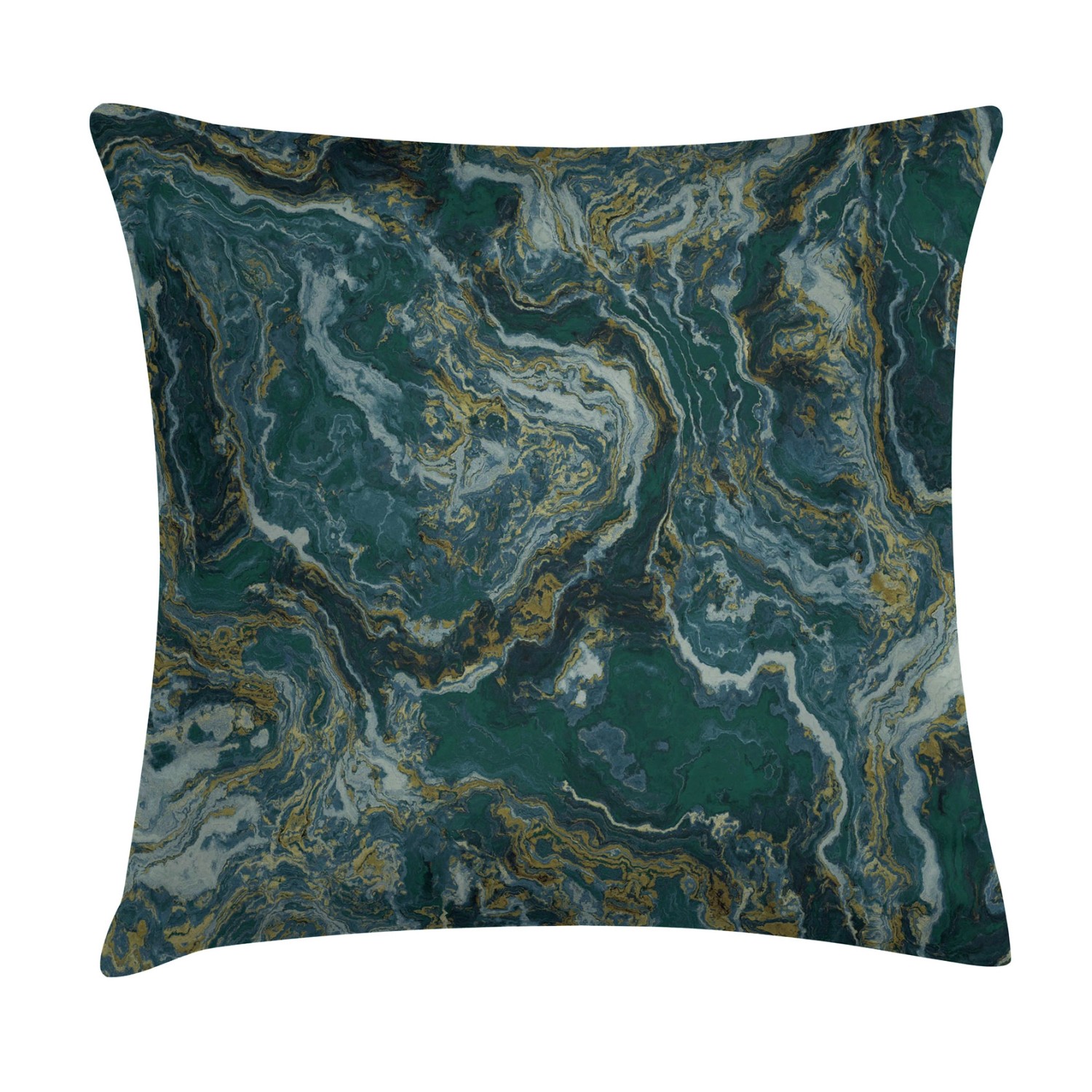 Poduszka abstrakcja 45 x 45 cm zieleń