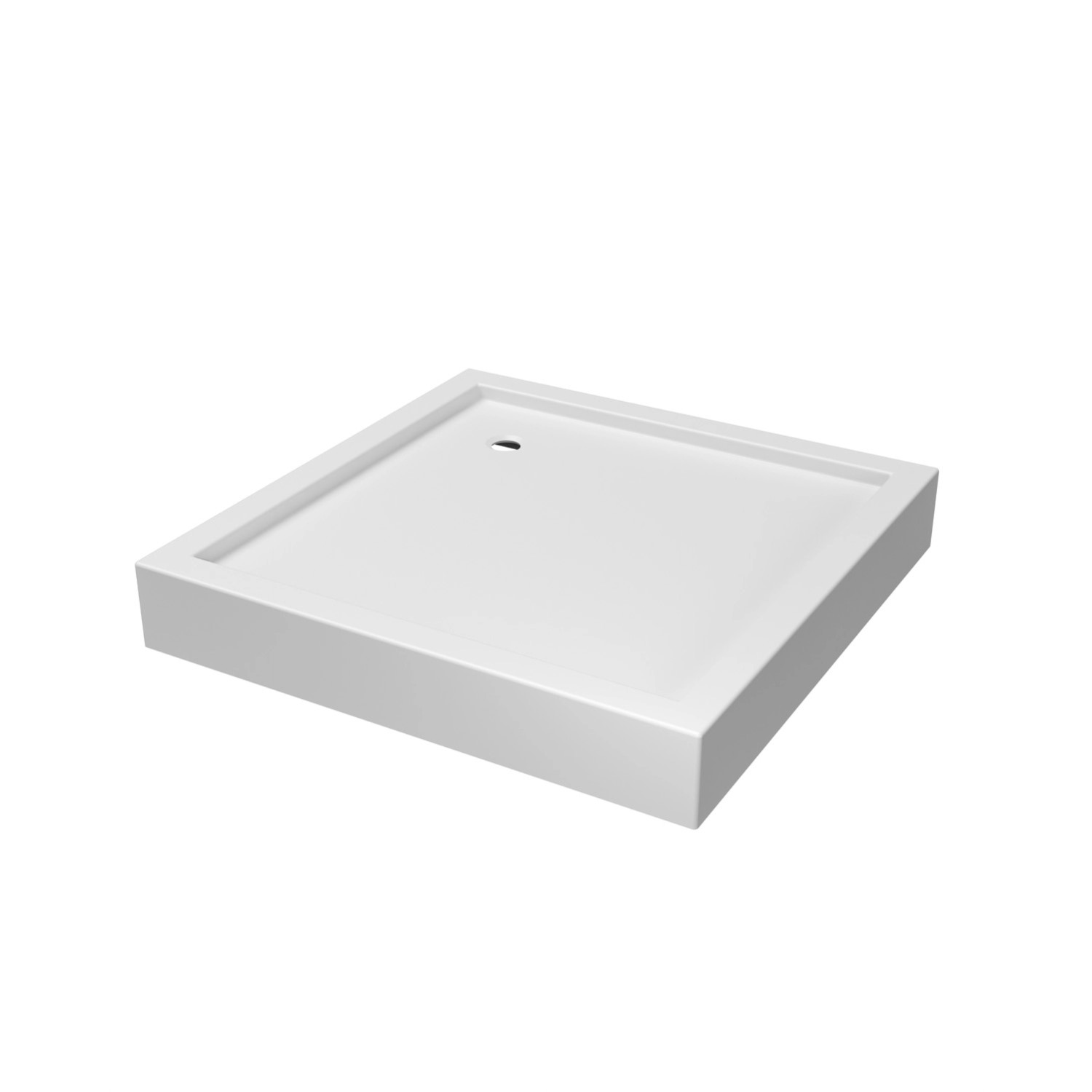 Durasan Brodzik kwadratowy ROYO 80 biały 80x80x14