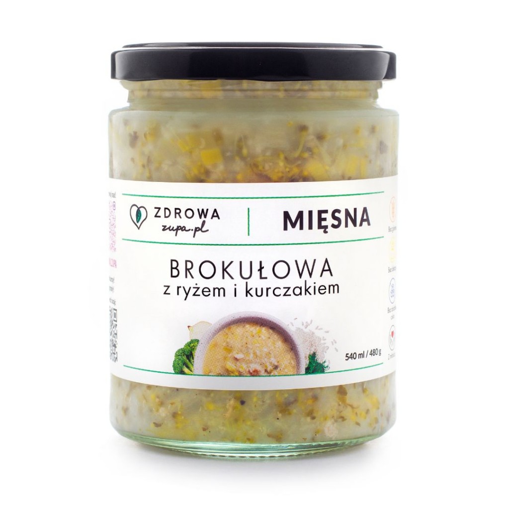 Brokułowa z BIO ryżem i kurczakiem bezglutenowa 540 ml
