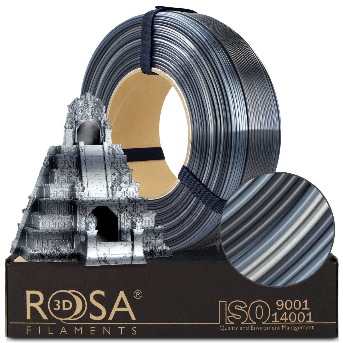 Filament 3D ReFill PLA Multicolour Silk Moon