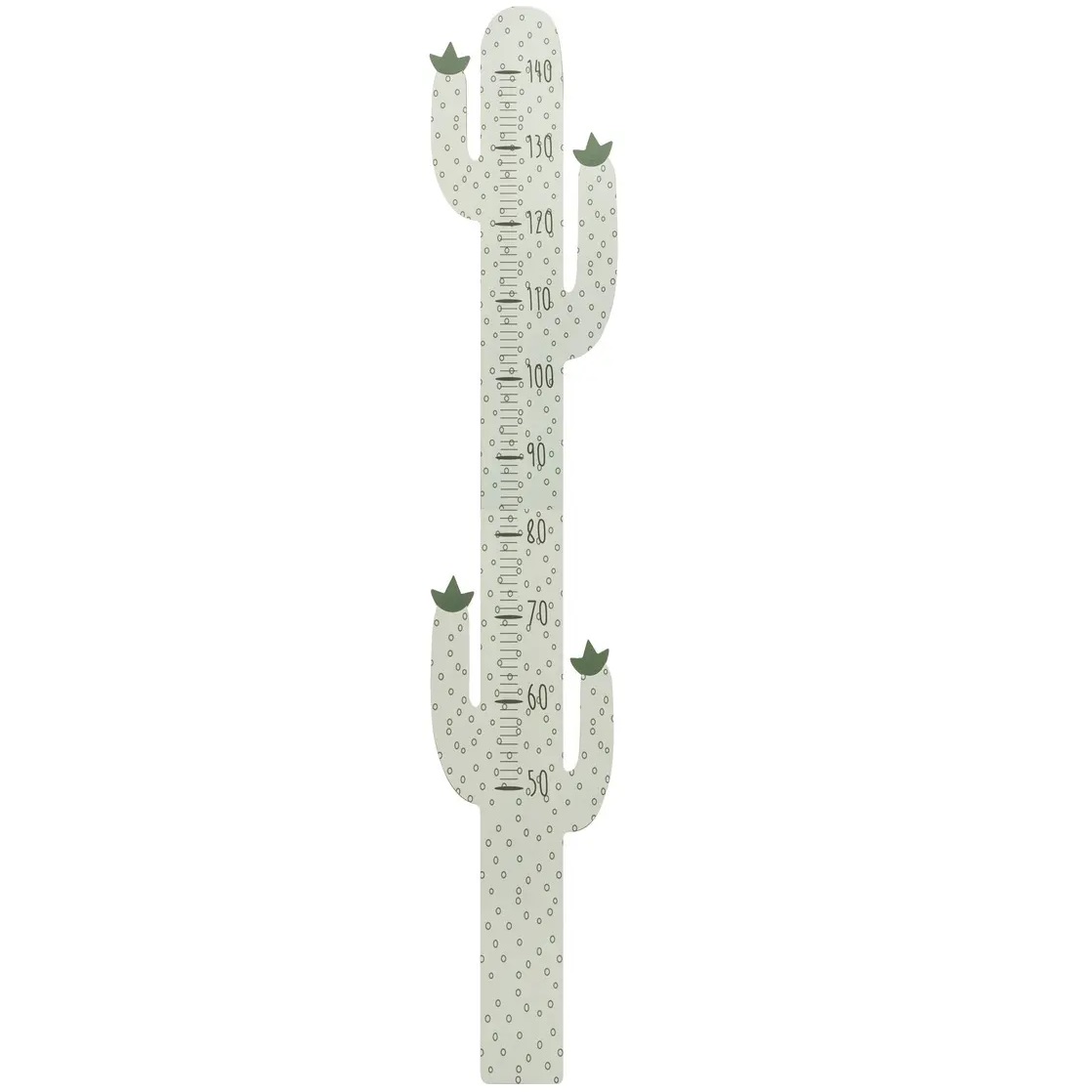 Drewniana Miarka Wzrostu Kaktus Zielony 140cm DB