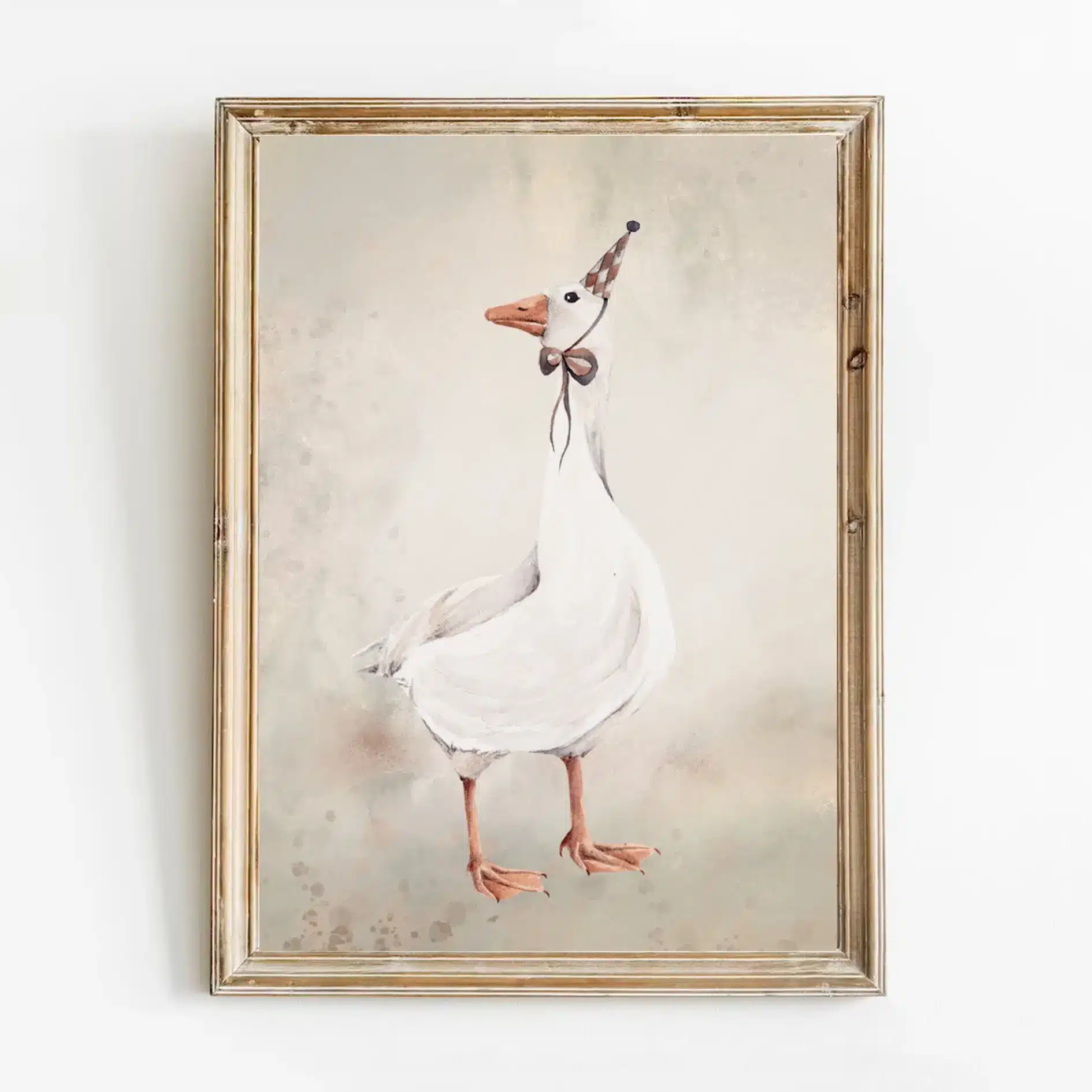 Plakat do pokoju dziecka Gąska w kapeluszu - Sam plakat A3