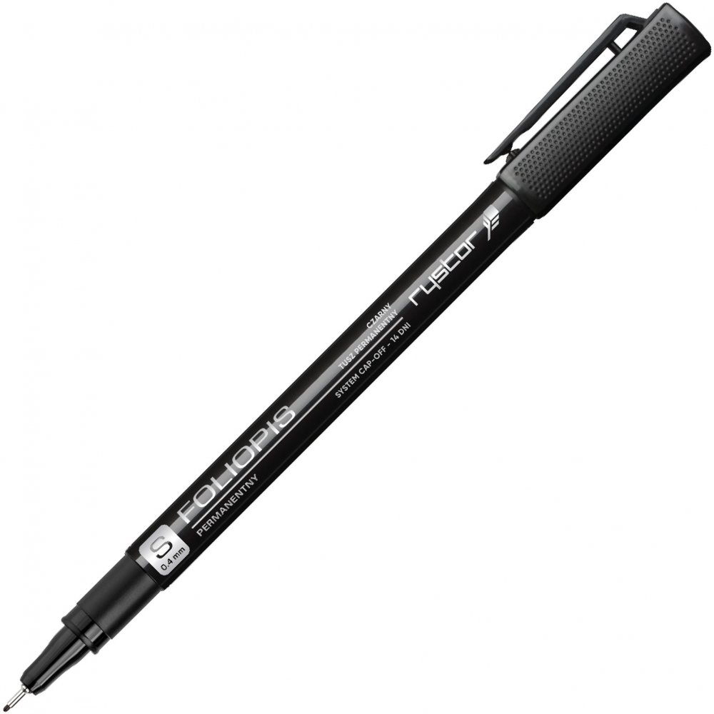 Foliopis Rystor, FS, okrągła, 0.4mm, czarny
