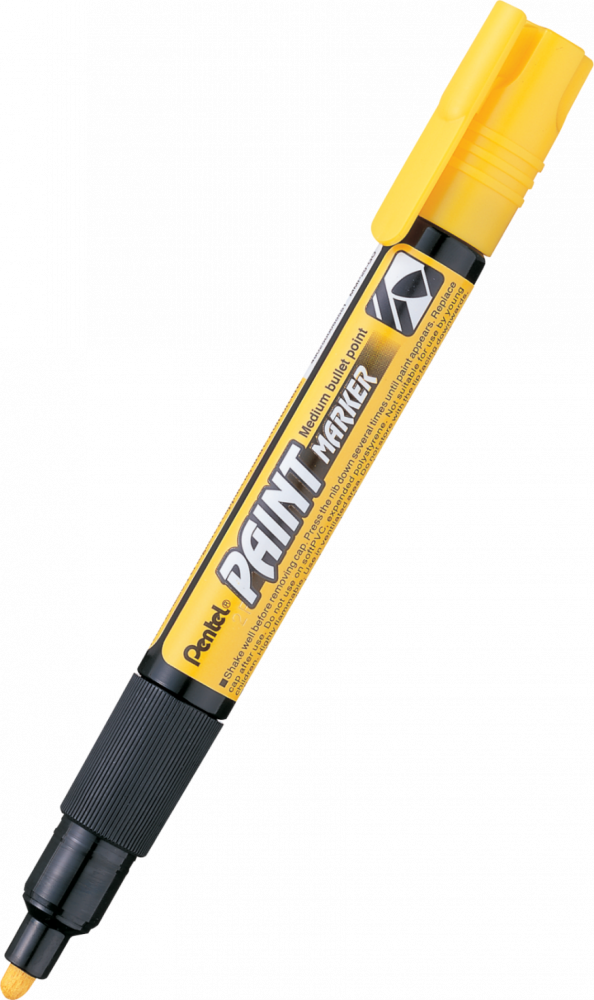 Marker olejowy Pentel MMP20, okrągła, 4.6 mm, żółty